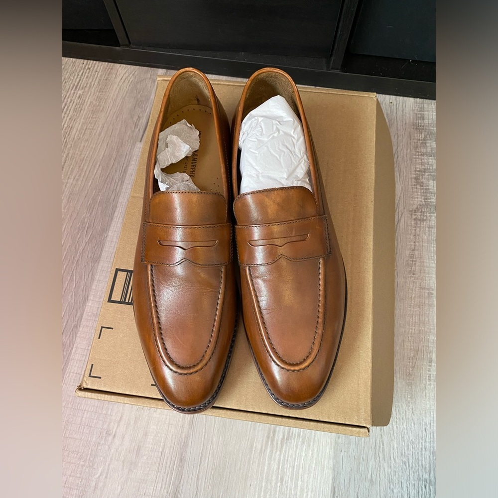 Johnston & Murphy Men’s Meade Penny Loafer - Tan size 13D - Picture 2 of 9